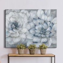 Stupell Industries Blooming White Floral Display on Glam Designer Bookstack  Gold Floater Framed Canvas Wall Art, 24 x 30