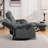 3-Piece Classic Microfiber Manual Reclining Living Room Set – 2 Recliners & Sofa-1145460590