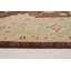 Tapis zone en laine beige/brun foncé 6 pi 6 po x 8 pi 10 po one-of-kind à la main-noué la 2010 ushak Duncarbit