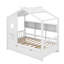 Lit simple avec lit gigogne et tablette-865921935
