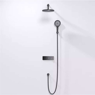 Système de douche mural noir mat Milan Novarra - Conception élégante avec construction durable