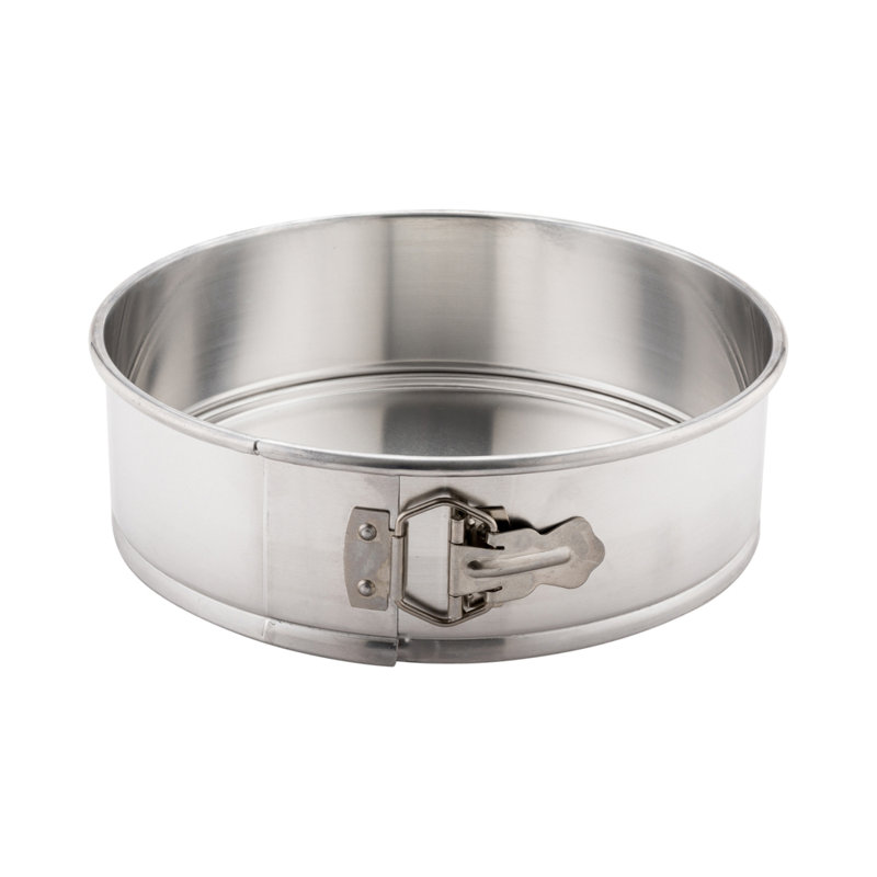 Moule à gâteau à dégagement rapide 9 x 3,75 pouces en aluminium 1 pièce avec forme étanche - Argent