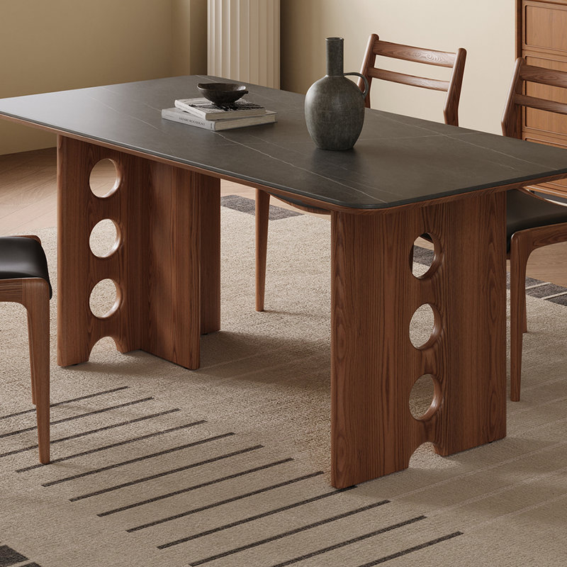 Rectangular household dining table, 29.52"H x 70.86"L x 35.43"W
