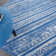 Tapis bleu / ivoire Pleasanton