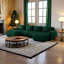 Canapé modulaire en U en flanelle à 4 places avec repose-pieds mobile-2129209079
