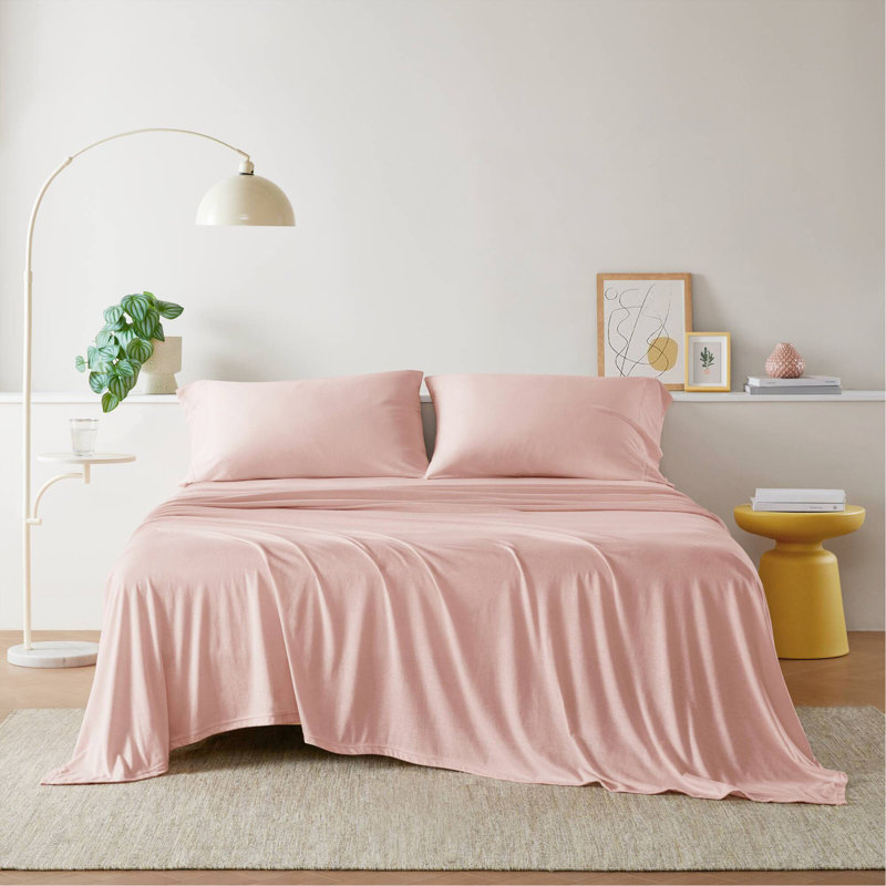 Ensemble de draps toutes saisons, Queen Duvet Cover + 3 Additional Pieces, Blush