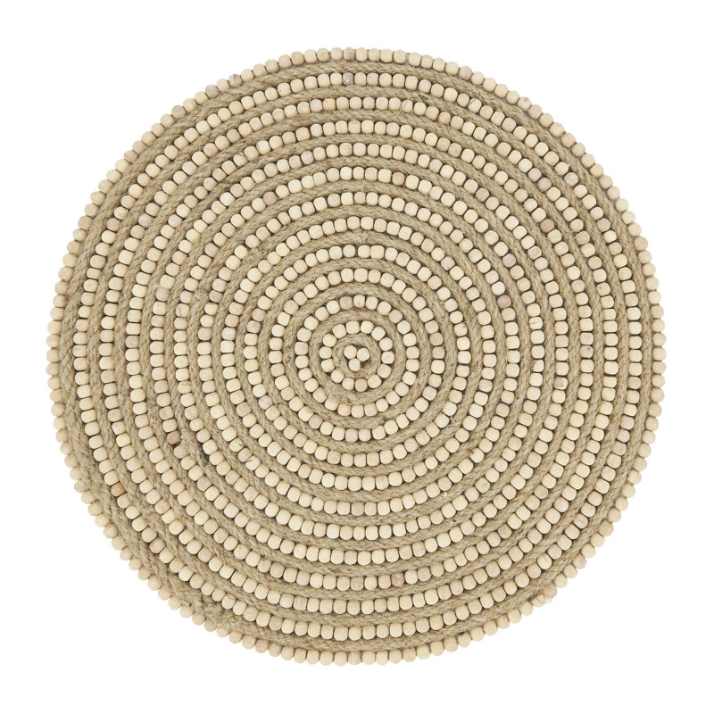 Aitana Collection Round Placemat, Brown