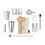 Ensemble de 4 sous-verres Twine Square Slate