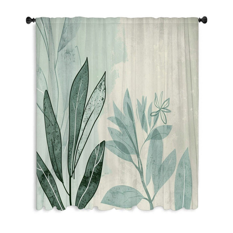 Rideau transparent en polyester Stephi, L 50 po x L 84 po