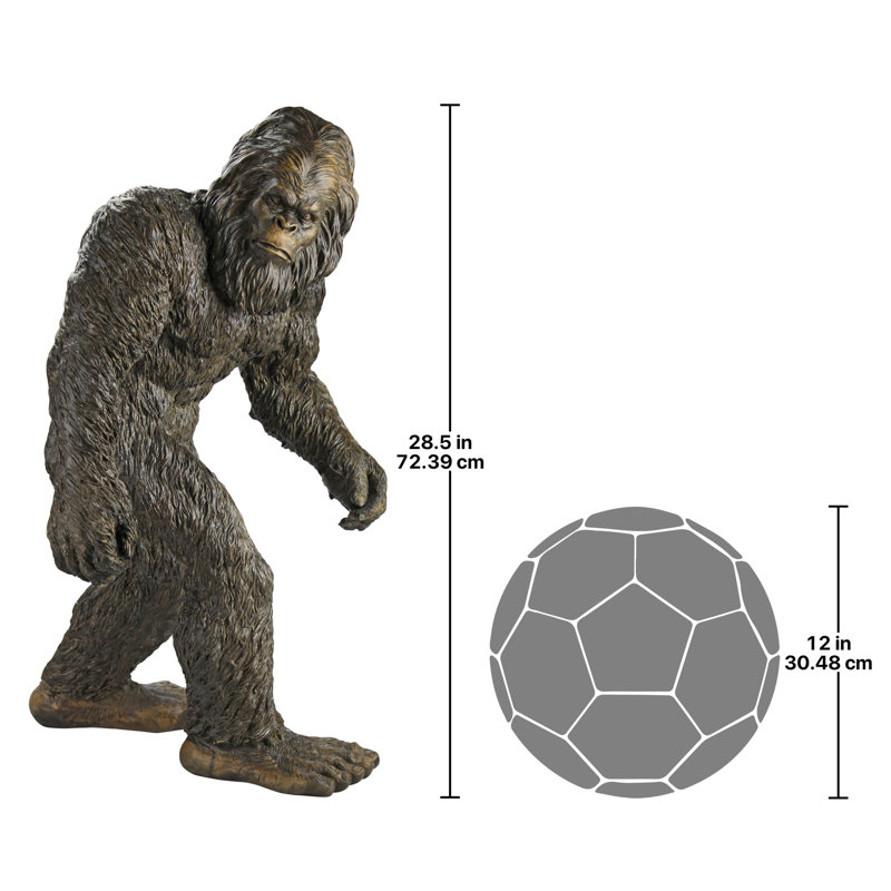 Bigfoot the Garden Yeti Statue, Large, Brown