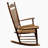 Balcony Porch Adult Rocking Chair, Solid Wood, Durable, Large Seat With Armrests-1378187353