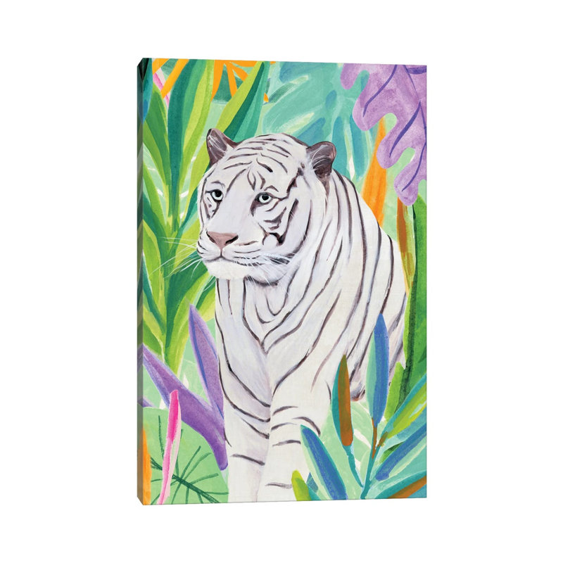 Tropic Tiger I by Annie Warren - Wrapped Canvas Print, 20.32 cm H x 30.48 cm W