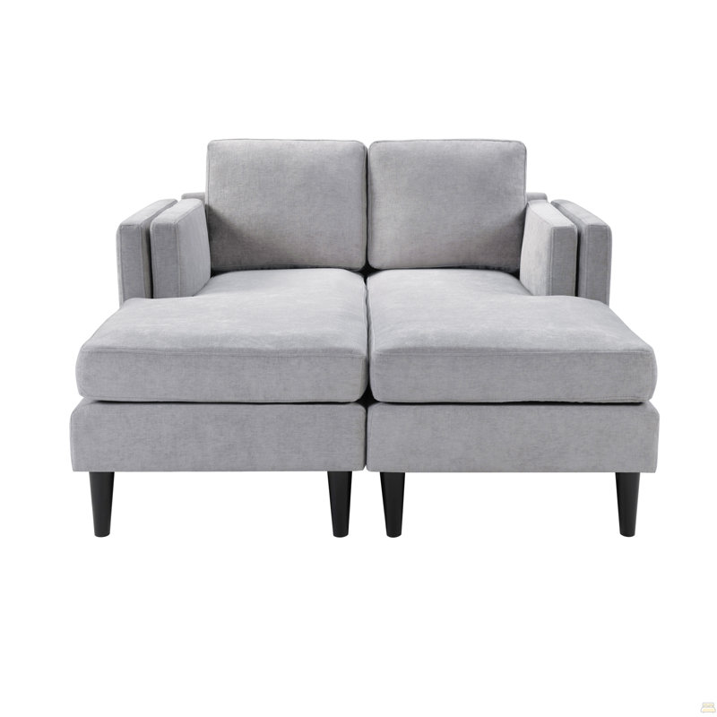 Chaise longue Canapé-lit Canapé-lit 53,5 po, Gris
