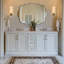 Miroir de salle de bain contemporain ondulé ovale festonné | Cadre en acier inoxydable-33177309-33177311