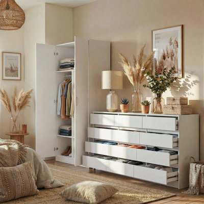 2-Piece Bedroom Set - Armoire + Dresser