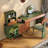 43.31"Green Minimalist Solid Wood Dressing Table