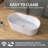59'' x 29.5'' Soaking Acrylic Bathtub