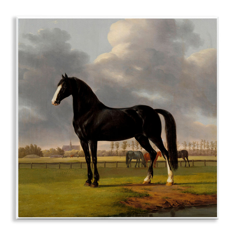 Art mural classique sur étalon noir par Anthony Oberman