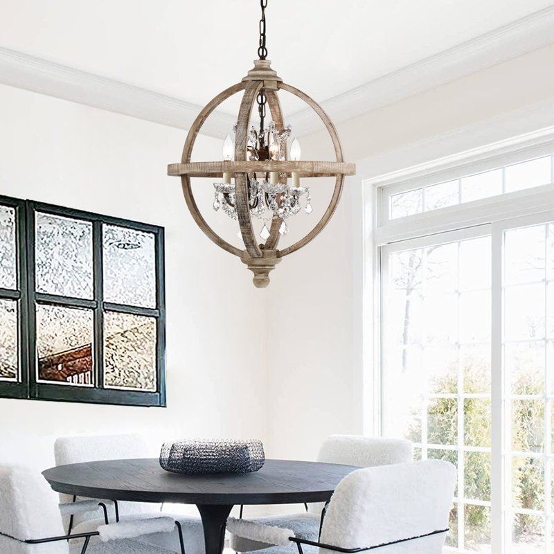 Juniperberry 4 - Light Dimmable Chandelier