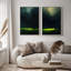 Art mural sur toile encadrée, impression de fond abstrait ciel foncé pour chambre à coucher - 16 po x 24 po x 2 pièces-1848730177-1848730238