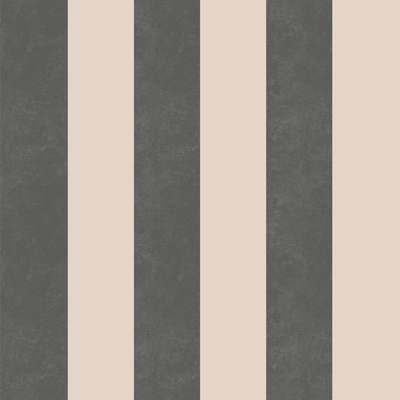 Textured Stripe - Black & Stone