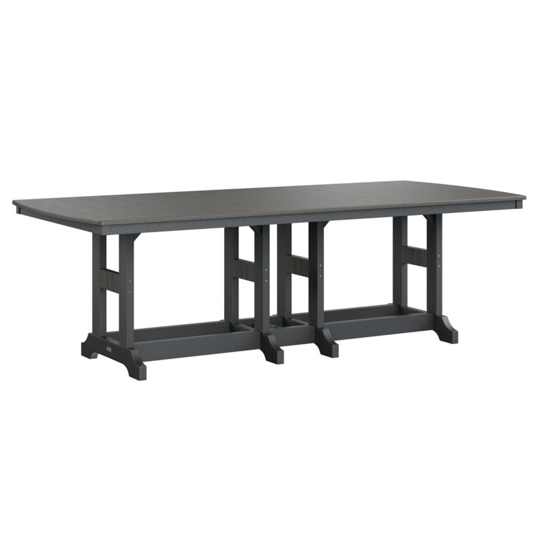 Garden Classic Outdoor Bar Table, Black, Coastal Gray
