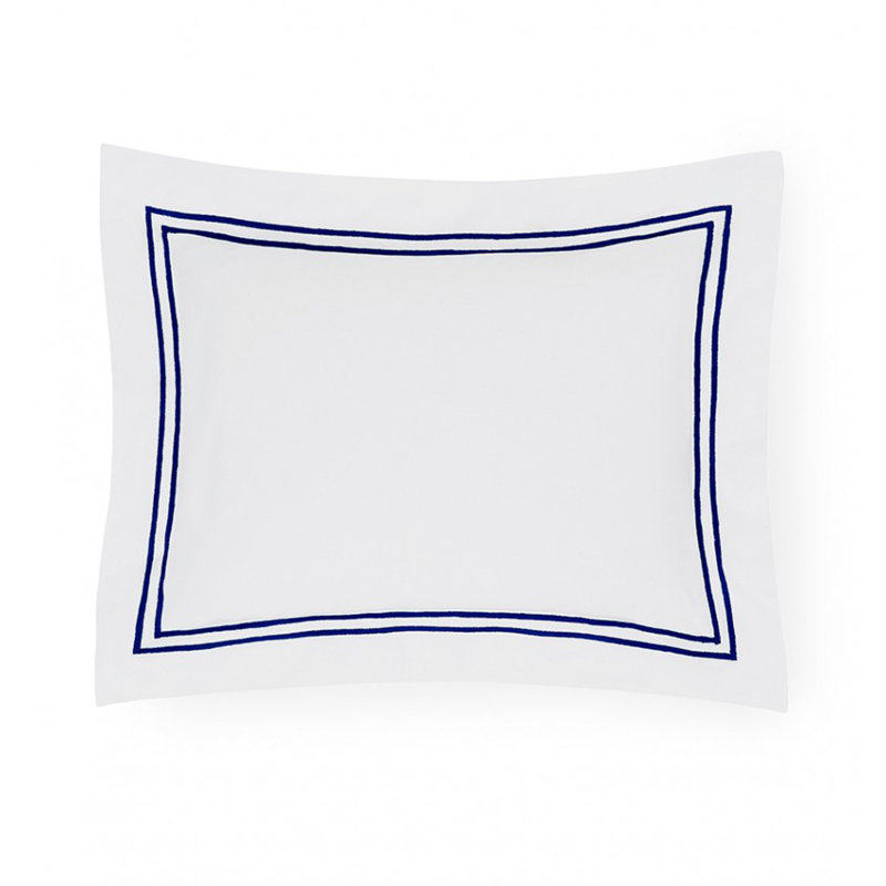 Grande Hotel Sham, White/Navy, Standard