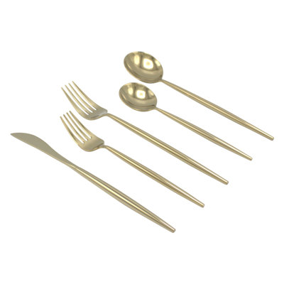 Ensemble de couverts Elyon Reflection Gold Thin Handle - Service pour 4