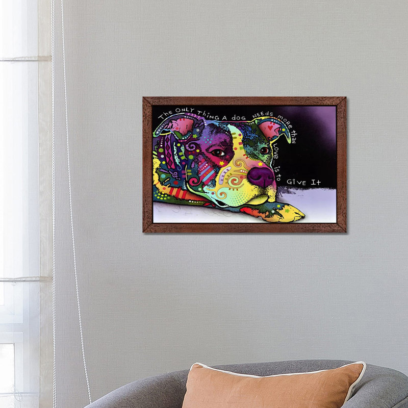 Affection by Dean Russo - Print on Canvas, 66.04 cm H x 45.72 cm W x 1.91 cm D, Brown Framed