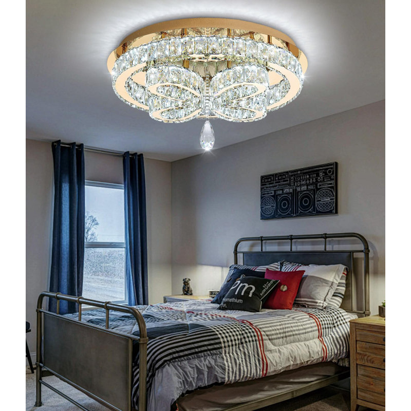 Lustre en cristal Glam Led, Doré