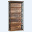 Bibliothèque 70,8 "à 6 niveaux en brun et noir, unité de rangement multi-niveaux