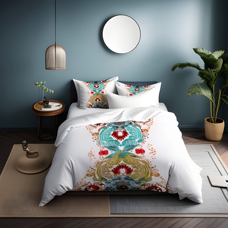 Abstract Duvet Cover, King Duvet Cover + 2 King Shams