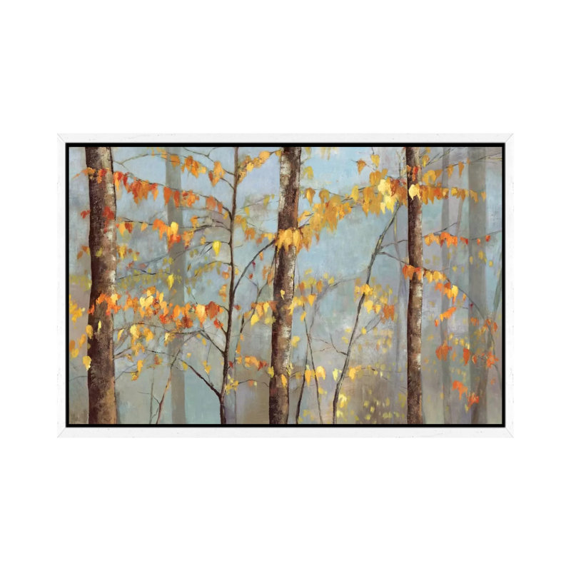 Delicate Branches by Allison Pearce - Painting on Canvas, White Framed Canvas, 101.6 cm H x 66.04 cm W