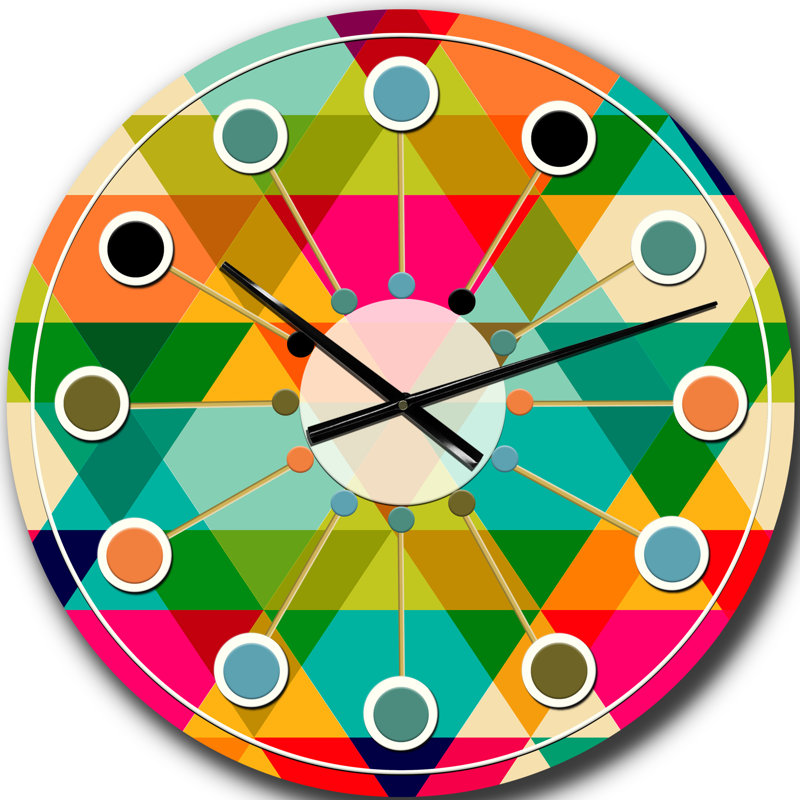 Horloge murale Diamond Mid-Century, Grand
