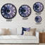 Horloge murale cosmique mandala cosmique mauve en métal-93382474