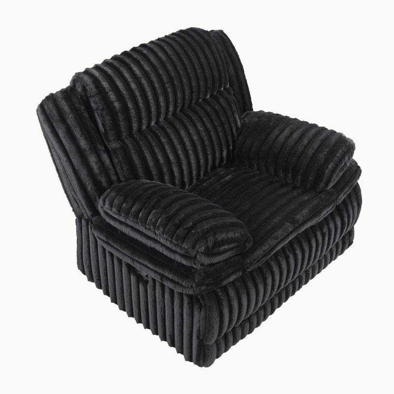 Melita 46" Modern & Contemporary Recliner - Corduroy Smooth Manual Recliner with Durable Reinforced Frame and Superior Comfort Seating