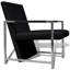 Fauteuil cubique en similicuir-987258784