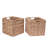 Square Wicker Storage Bin