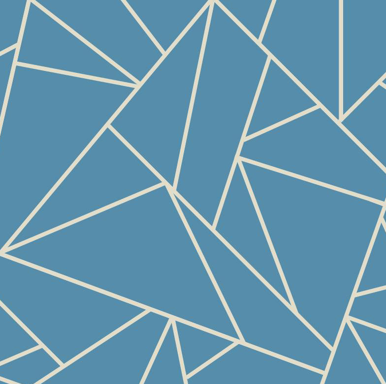 Origami Geometric Wallpaper Roll by Jamie Graney, Niagra/Cream