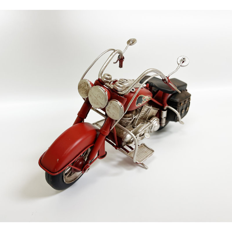 Moto avec sac de selle Dorcas, Rouge
