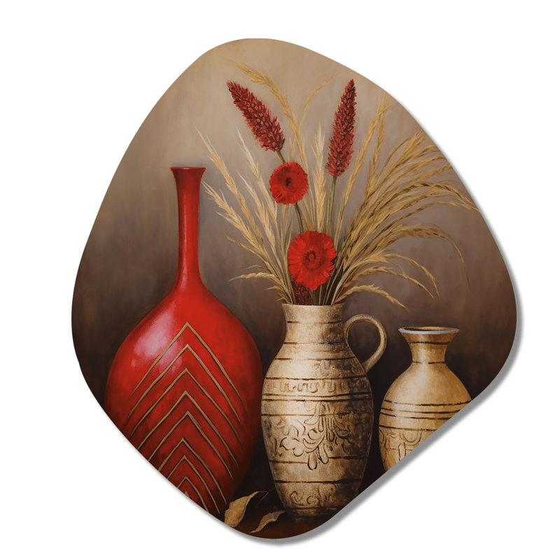 Fannie - art mural asymétrique Boho Pottery, H 28 po x l 25 po