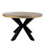 Table de salle à manger ronde de 47 po de diamètre avec plateau en bois de manguier massif