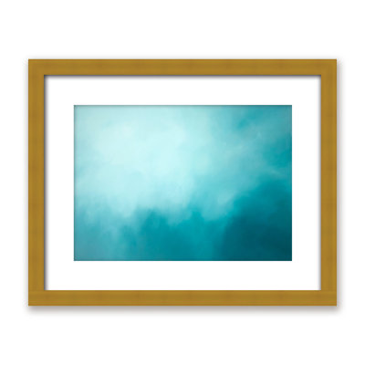 Coastal Retreat Underwater Clouds XIV by  - Floater Frame Print on Canvas