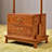 Brass Trimmed Coat Rack with Drawers