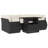 Vidaxl Garden Sofa Set Black, Cream White