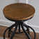 Cassiah Swivel Adjustable Height Counter Stool with Metal Frame
