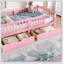Lit plateforme simple TG pour enfants avec garde-corps pleine longueur, tiroirs de rangement et tête de lit mignonne pour la sécurité et l'organisation-129431927