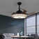 42-inch Black Bird's Nest Style Colorful Bluetooth Fan Light | Remote Control + App Intelligent Control Colorful Dimming