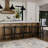 Maven Lane Noah Backless Stool Upholstered with Faux Leather-111462730-111462729