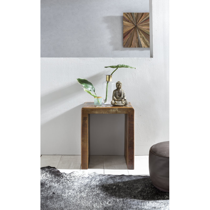 Alma Solid Wood Sled End Table